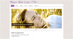 Desktop Screenshot of mauveskincare.com