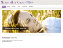 Tablet Screenshot of mauveskincare.com